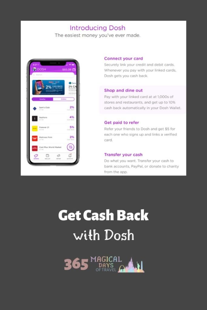 Get Cash Back with Dosh | 365 Magical Days of Travel
